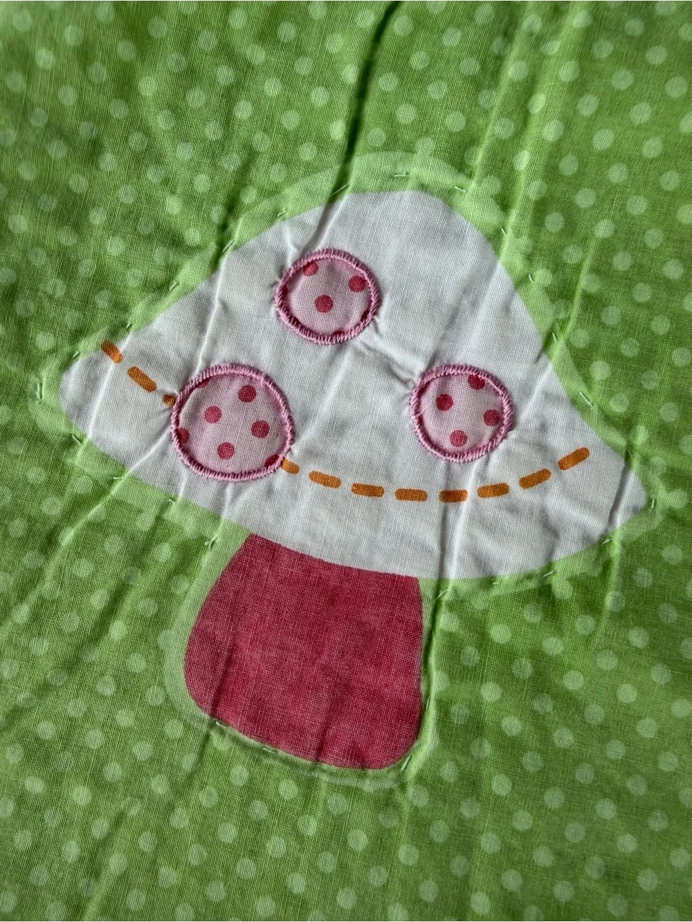 Circo Love N’ Nature Forest Friends Twin Size Quilt Pink Green Mushrooms Owls